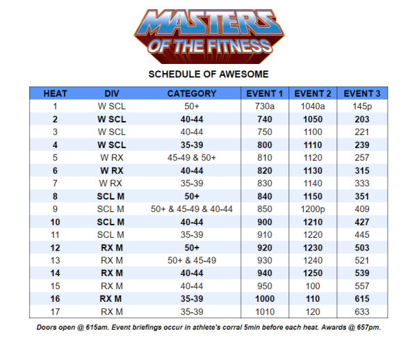 Schedule MotF 24